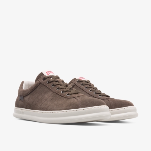 Camper Runner Sneakers Dark Brown - Mens Singapore UWHDYL-870